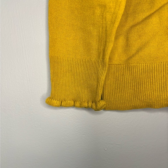 NEW Candace Cameron Bure V-Neck Cardigan Sweater Golden Olive Size XXS QVC - Picture 6 of 6